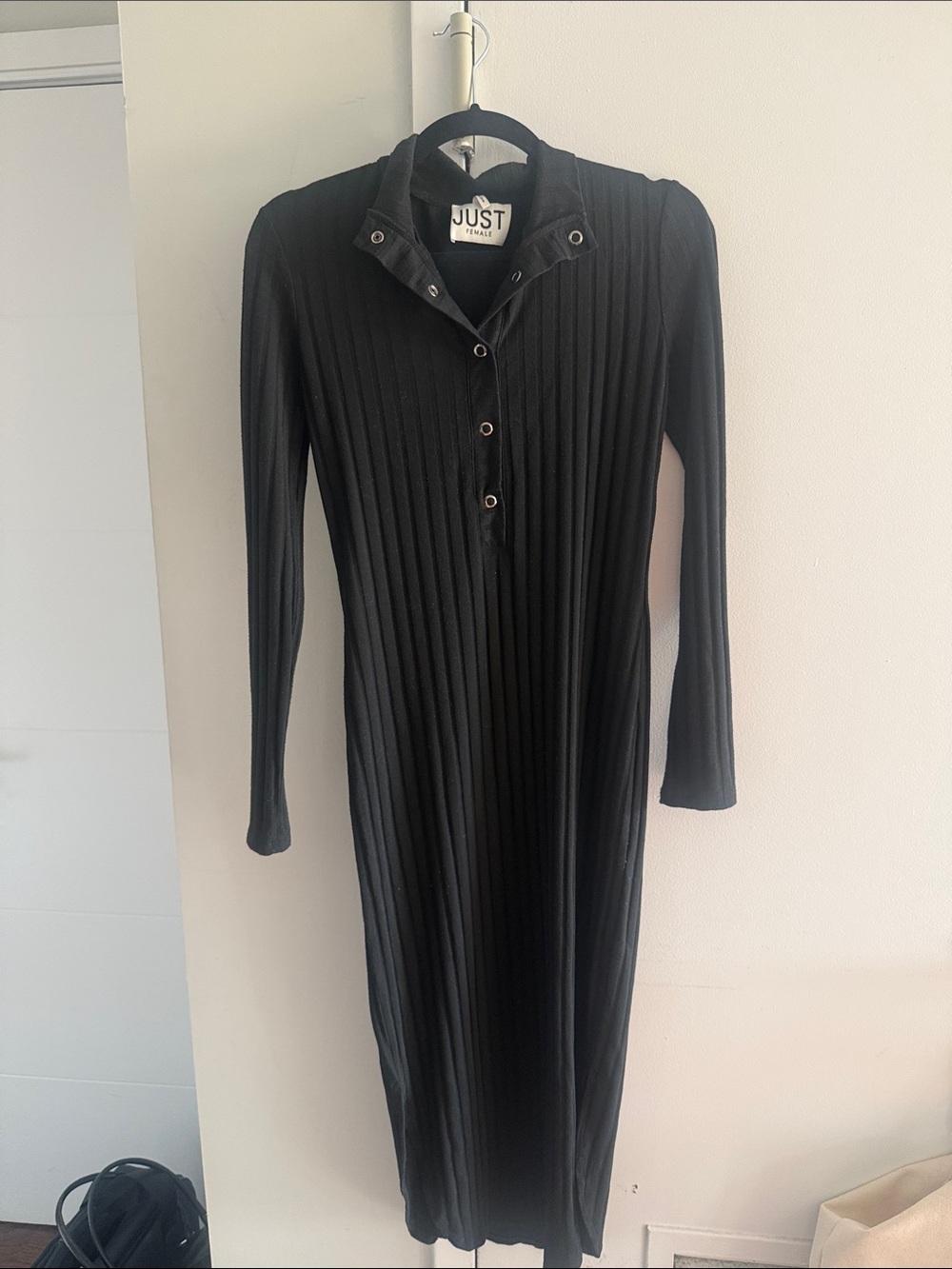 JUST FEMALE Ribbed Dress